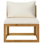 vidaXL Set Divani Giardino 5 pz con Cuscini Legno Massello di Acacia 