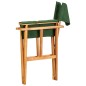 vidaXL Sedie da Regista 2 pz in Legno Massello di Acacia Verde vidaXL Sedie da Regista 2 pz in Legno Massello di Acacia Verde