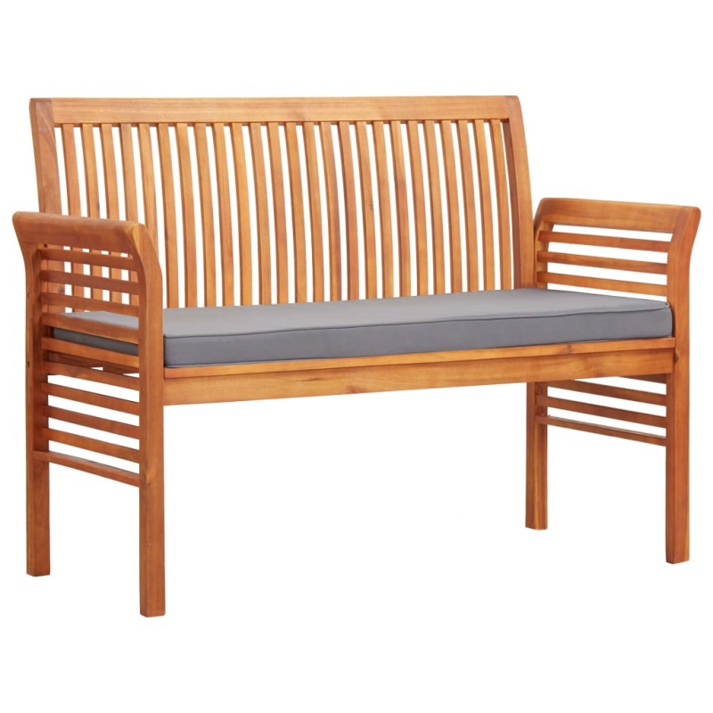 vidaXL Panca da Giardino a 2 Posti 120 cm Legno Massello di Acacia 