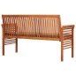 vidaXL Panca da Giardino a 3 Posti 150 cm Legno Massello di Acacia vidaXL Panca da Giardino a 3 Posti 150 cm Legno Massello di Acacia