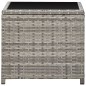 vidaXL Tavolino da Caffè Grigio 45x45x40 cm in Polyrattan e Vetro vidaXL Tavolino da Caffè Grigio 45x45x40 cm in Polyrattan e Vetro