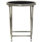 vidaXL Tavolino da Caffè Grigio 60 cm in Polyrattan e Vetro Temperato vidaXL Tavolino da Caffè Grigio 60 cm in Polyrattan e Vetro Temperato