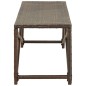 vidaXL Panchina da Giardino 120 cm in Polyrattan Marrone vidaXL Panchina da Giardino 120 cm in Polyrattan Marrone