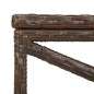 vidaXL Panchina da Giardino 120 cm in Polyrattan Marrone vidaXL Panchina da Giardino 120 cm in Polyrattan Marrone