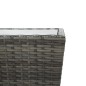 vidaXL Tavolino Grigio 41,5x41,5x43 cm in Polyrattan e Vetro Temperato vidaXL Tavolino Grigio 41,5x41,5x43 cm in Polyrattan e Vetro Temperato