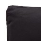vidaXL Divano da Giardino 2 Posti con Cuscini Nero 124 cm Polyrattan