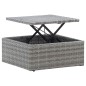 vidaXL Lettino da Giardino con Tettuccio in Polyrattan Grigio Mélange vidaXL Lettino da Giardino con Tettuccio in Polyrattan Grigio Mélange