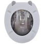 Tavolette WC con Coperchi 2 pz in MDF Design New York Tavolette WC con Coperchi 2 pz in MDF Design New York