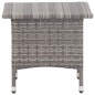 vidaXL Tavolino da Tè Grigio 50x50x47 cm in Polyrattan vidaXL Tavolino da Tè Grigio 50x50x47 cm in Polyrattan