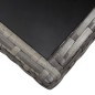 vidaXL Tavolo da Giardino Grigio 140x80x74 cm in Polyrattan vidaXL Tavolo da Giardino Grigio 140x80x74 cm in Polyrattan