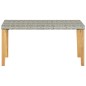 vidaXL Panchina da Giardino 120 cm Grigia Polyrattan e Legno Acacia vidaXL Panchina da Giardino 120 cm Grigia Polyrattan e Legno Acacia