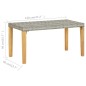 vidaXL Panchina da Giardino 120 cm Grigia Polyrattan e Legno Acacia vidaXL Panchina da Giardino 120 cm Grigia Polyrattan e Legno Acacia