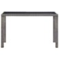 vidaXL Tavolo da Giardino Antracite 123x60x74 cm in Polyrattan vidaXL Tavolo da Giardino Antracite 123x60x74 cm in Polyrattan
