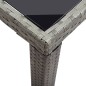 vidaXL Tavolo da Giardino Antracite 123x60x74 cm in Polyrattan vidaXL Tavolo da Giardino Antracite 123x60x74 cm in Polyrattan