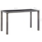 vidaXL Tavolo da Giardino Antracite 123x60x74 cm in Polyrattan vidaXL Tavolo da Giardino Antracite 123x60x74 cm in Polyrattan