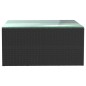 vidaXL Set Divani da Giardino 9 pz con Cuscini in Polyrattan Nero vidaXL Set Divani da Giardino 9 pz con Cuscini in Polyrattan Nero