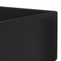 Lavandino con Troppopieno in Ceramica Nero Opaco Lavandino con Troppopieno in Ceramica Nero Opaco