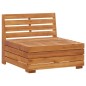 vidaXL Divano Centrale Modulare 1 pz con Cuscini Legno Massello Acacia