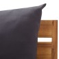 vidaXL Divano Centrale Modulare 1 pz con Cuscini Legno Massello Acacia