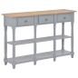 vidaXL Tavolo Consolle Grigio 120x30x76 cm in MDF vidaXL Tavolo Consolle Grigio 120x30x76 cm in MDF