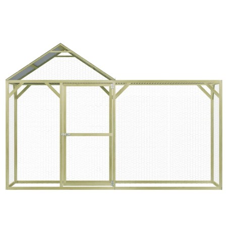 vidaXL Pollaio 3x1,5x2 m in Legno di Pino Impregnato