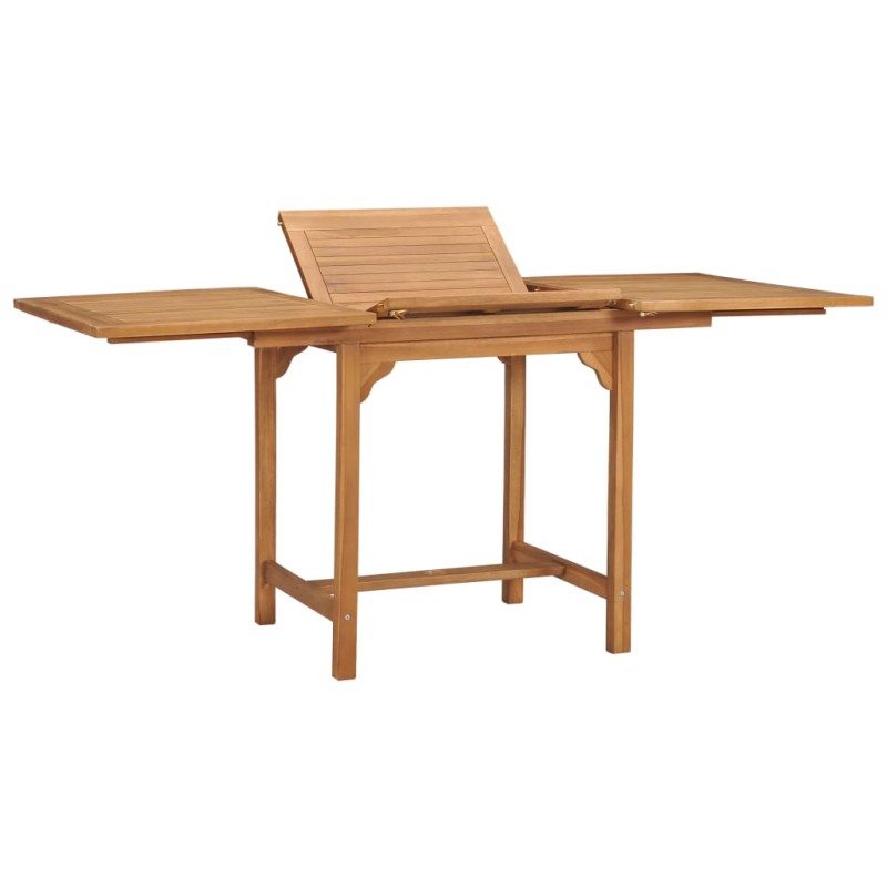 vidaXL Tavolo da Giardino Estensibile (110-160)x80x75 cm Massello Teak vidaXL Tavolo da Giardino Estensibile (110-160)x80x75 cm Massello Teak