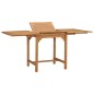 vidaXL Tavolo da Giardino Estensibile (110-160)x80x75 cm Massello Teak vidaXL Tavolo da Giardino Estensibile (110-160)x80x75 cm Massello Teak