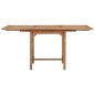 vidaXL Tavolo da Giardino Estensibile (110-160)x80x75 cm Massello Teak vidaXL Tavolo da Giardino Estensibile (110-160)x80x75 cm Massello Teak