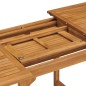 vidaXL Tavolo da Giardino Estensibile (110-160)x80x75 cm Massello Teak vidaXL Tavolo da Giardino Estensibile (110-160)x80x75 cm Massello Teak