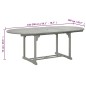 vidaXL Tavolo da Giardino Grigio 200x100x75 cm in Legno di Acacia vidaXL Tavolo da Giardino Grigio 200x100x75 cm in Legno di Acacia