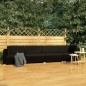 vidaXL Set Divani da Giardino 4 pz con Cuscini in Polyrattan Nero vidaXL Set Divani da Giardino 4 pz con Cuscini in Polyrattan Nero