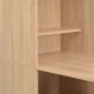 vidaXL Tavolo da Bar con Mobiletto Rovere 115x59x200 cm vidaXL Tavolo da Bar con Mobiletto Rovere 115x59x200 cm