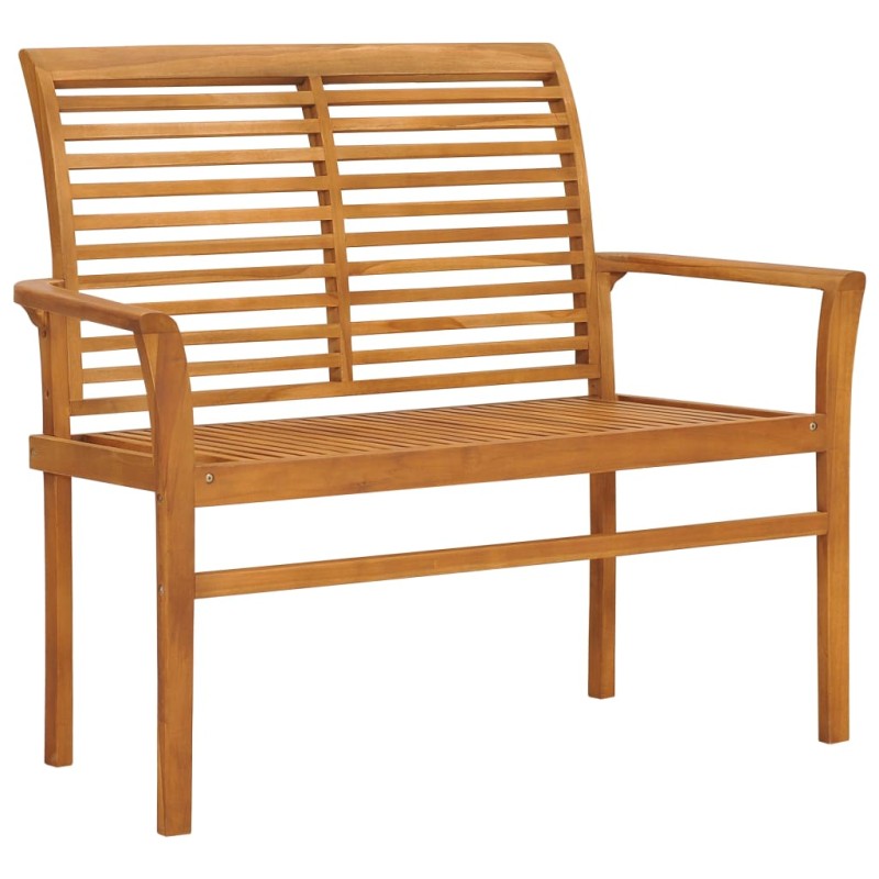 vidaXL Panchina da Giardino 112 cm in Legno Massello di Teak vidaXL Panchina da Giardino 112 cm in Legno Massello di Teak