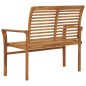 vidaXL Panchina da Giardino 112 cm in Legno Massello di Teak vidaXL Panchina da Giardino 112 cm in Legno Massello di Teak