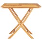 vidaXL Tavolo da Giardino Pieghevole 85x85x76cm Legno Massello di Teak vidaXL Tavolo da Giardino Pieghevole 85x85x76cm Legno Massello di Teak