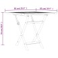 vidaXL Tavolo da Giardino Pieghevole 85x85x76cm Legno Massello di Teak vidaXL Tavolo da Giardino Pieghevole 85x85x76cm Legno Massello di Teak