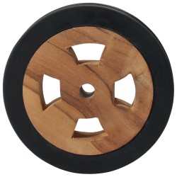 vidaXL Rotelle di Ricambio per Lettini Prendisole 2pz Massello di Teak