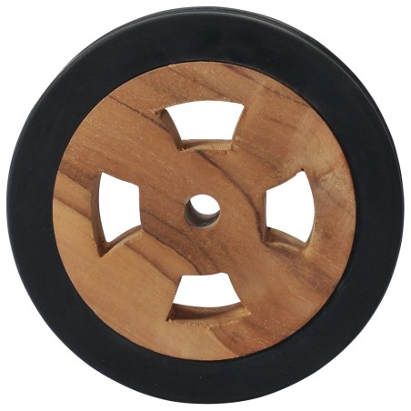 vidaXL Rotelle di Ricambio per Lettini Prendisole 2pz Massello di Teak