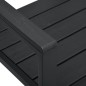 vidaXL Panchina da Giardino 120 cm in HDPE Nera Aspetto Legno vidaXL Panchina da Giardino 120 cm in HDPE Nera Aspetto Legno
