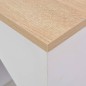 vidaXL Tavolo da Bar con Mobiletto Bianco 115x59x200 cm vidaXL Tavolo da Bar con Mobiletto Bianco 115x59x200 cm