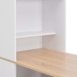 vidaXL Tavolo da Bar con Mobiletto Bianco 115x59x200 cm vidaXL Tavolo da Bar con Mobiletto Bianco 115x59x200 cm