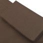vidaXL Lettino da Giardino Marrone 200x90 cm in Acciaio vidaXL Lettino da Giardino Marrone 200x90 cm in Acciaio