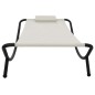 vidaXL Lettino da Giardino Crema 200x90 cm in Acciaio vidaXL Lettino da Giardino Crema 200x90 cm in Acciaio