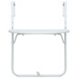 vidaXL Tavolo da Balcone Pensile Bianco 60x64x83,5cm Plastica Rattan vidaXL Tavolo da Balcone Pensile Bianco 60x64x83,5cm Plastica Rattan