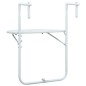 vidaXL Tavolo da Balcone Pensile Bianco 60x64x83,5cm Plastica Rattan vidaXL Tavolo da Balcone Pensile Bianco 60x64x83,5cm Plastica Rattan