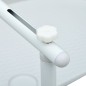vidaXL Tavolo da Balcone Pensile Bianco 60x64x83,5cm Plastica Rattan vidaXL Tavolo da Balcone Pensile Bianco 60x64x83,5cm Plastica Rattan