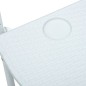 vidaXL Tavolo da Balcone Pensile Bianco 60x64x83,5cm Plastica Rattan vidaXL Tavolo da Balcone Pensile Bianco 60x64x83,5cm Plastica Rattan