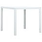 vidaXL Tavolino da Caffè Bianco 78x78x74 cm HDPE Aspetto Legno vidaXL Tavolino da Caffè Bianco 78x78x74 cm HDPE Aspetto Legno