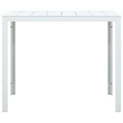 vidaXL Tavolino da Caffè Bianco 78x78x74 cm HDPE Aspetto Legno