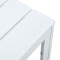 vidaXL Tavolino da Caffè Bianco 78x78x74 cm HDPE Aspetto Legno vidaXL Tavolino da Caffè Bianco 78x78x74 cm HDPE Aspetto Legno